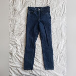 Petite Gap Universal Jegging Sky High, Stretchy Jeans Dark Wash Denim Athleisure